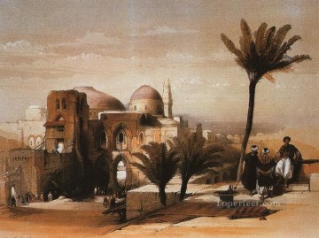 the mosque of omar David Roberts Islamic Oil Paintings